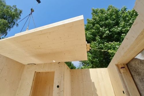 cross laminated timber house panels